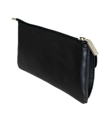 NUVO leather hand bag case for mobile phone black