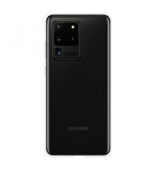 Gumené puzdro na Samsung Galaxy S20 Ultra transparentné
