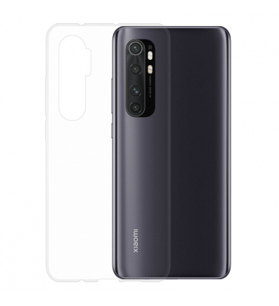 Gumené puzdro na Xiaomi Mi Note 10 Lite transparentné