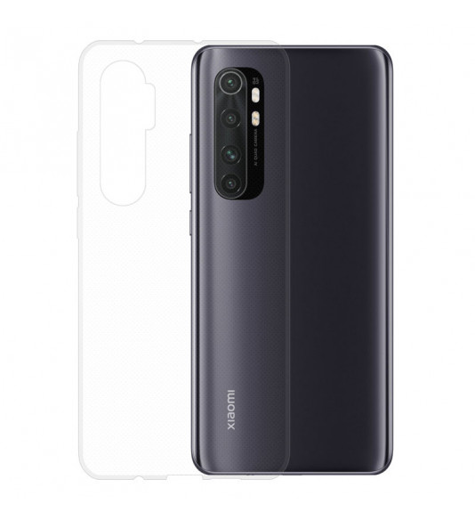 Gumené puzdro na Xiaomi Mi Note 10 Lite transparentné