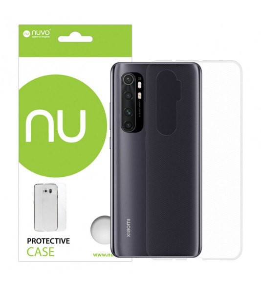 Gumené puzdro na Xiaomi Mi Note 10 Lite transparentné