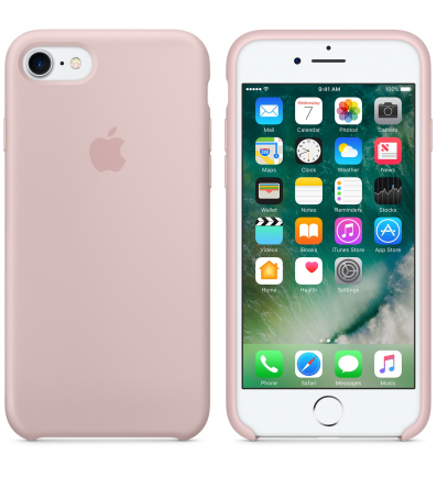 Apple iPhone SE (2020) Silicone Case pink sand 2