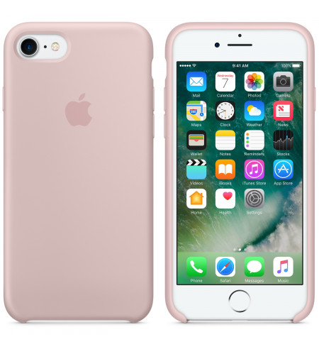 Apple iPhone SE (2020) Silicone Case pink sand