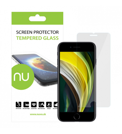 NUVO Tempered Glass Screen Protector for Apple iPhone SE (2020)