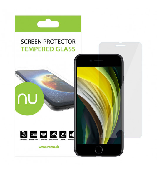 NUVO Tempered Glass Screen Protector for Apple iPhone SE (2020)