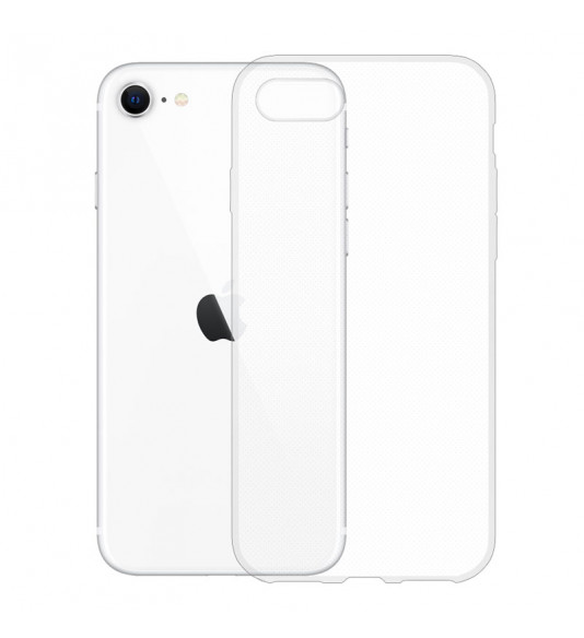 Gumené puzdro NUVO pre Apple iPhone SE (2020) transparentné