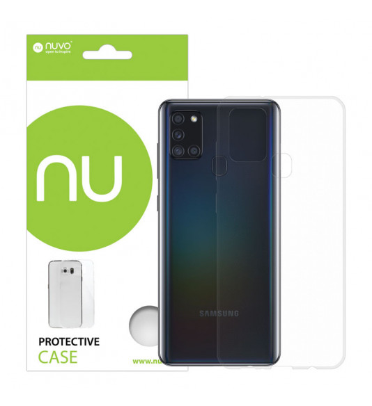 NUVO TPU Rubber Cover for Samsung Galaxy A21s clear