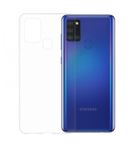 Gumené puzdro pre Samsung Galaxy A21s transparentné