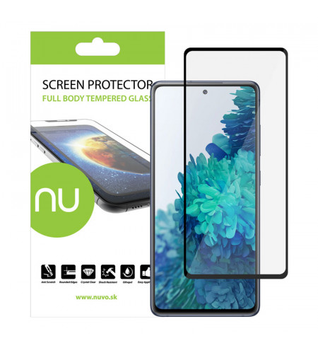 NUVO Tempered Glass Screen Protector for Samsung Galaxy S20 FE black