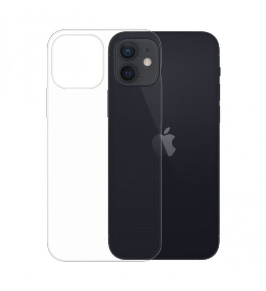 Gumené puzdro Apple iPhone 12 a 12 Pro transparentné