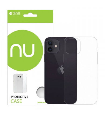 NUVO TPU Rubber Cover for Apple iPhone 12 and 12 Pro clear