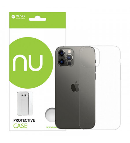 Gumené puzdro Apple iPhone 12 a 12 Pro transparentné