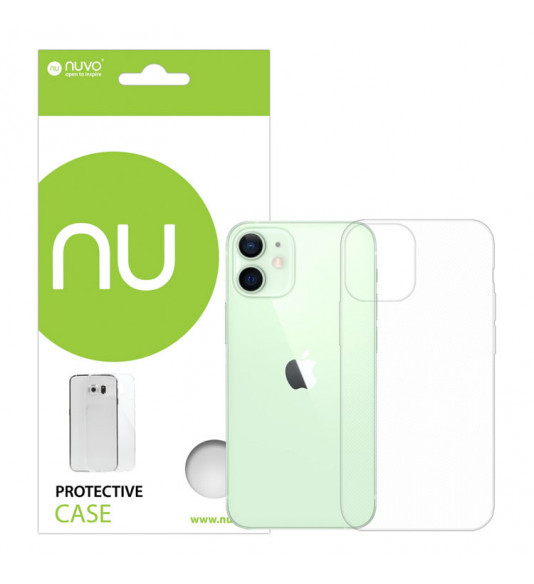 Gumené puzdro Apple iPhone 12 Mini transparentné