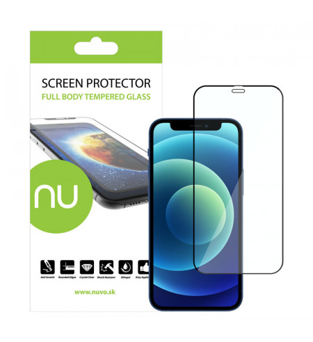 Ochranné sklo NUVO pre Apple iPhone 12 Mini čierny rám