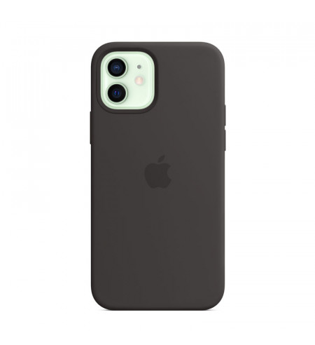 Apple Silikónový kryt s MagSafe pre iPhone 12 a 12 Pro čierny