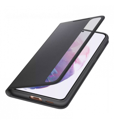 Samsung Clear View Cover puzdro pre Galaxy S21 Plus čierne 2