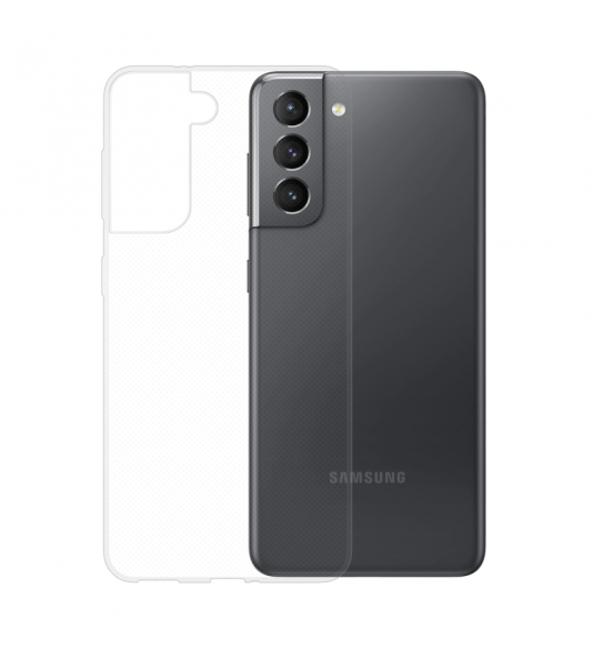 Gumené puzdro pre Samsung Galaxy S21 transparentné