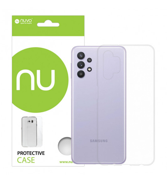 Gumené puzdro pre Samsung Galaxy A32 transparentné