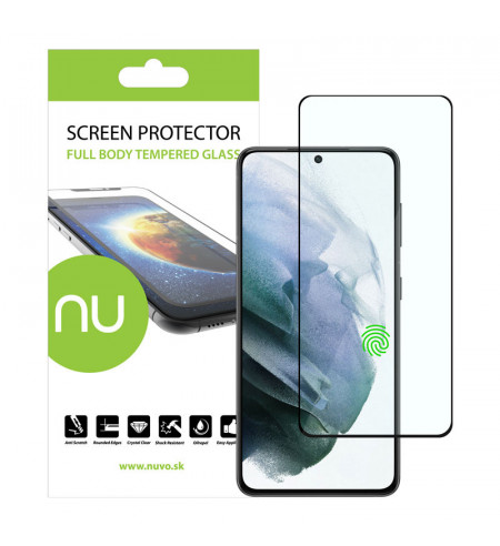 NUVO Tempered Glass Screen Protector for Samsung Galaxy S21 black
