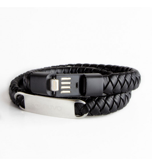 NUVO cable and bracelet USB / Lightning black