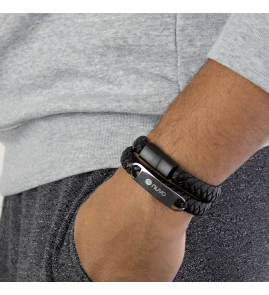 NUVO cable and bracelet USB / Lightning black