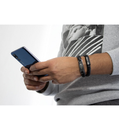 NUVO cable and bracelet USB / USB Type-C black 2