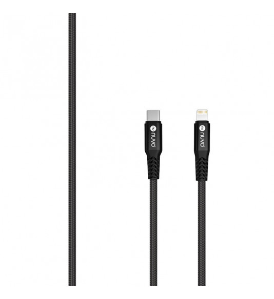 NUVO opletený kábel USB-C / Lightning MFi 1.5 m