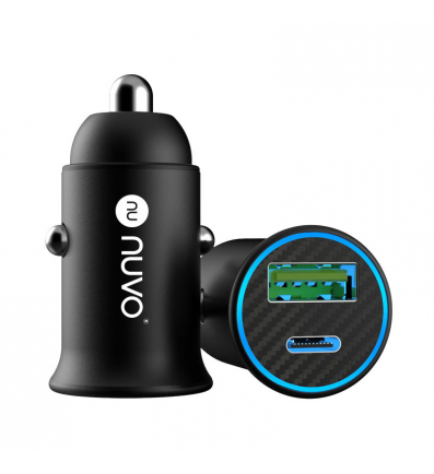 NUVO Car Charger USB-C Power Delivery + USB Quick Charge