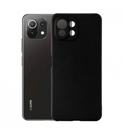 Gumený obal na Xiaomi Mi 11 Lite čierny
