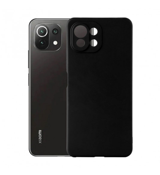 Gumený obal na Xiaomi Mi 11 Lite čierny