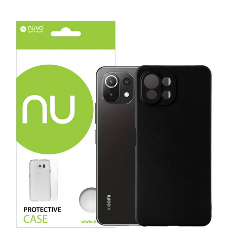 Gumený obal na Xiaomi Mi 11 Lite čierny