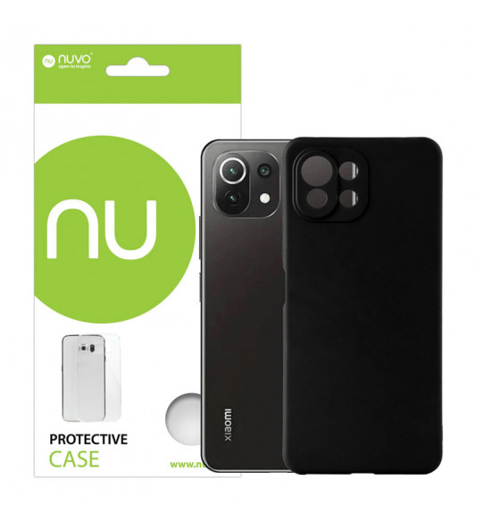 NUVO TPU Rubber Cover for Xiaomi Mi 11 Lite black