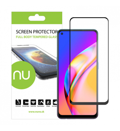 Ochranné sklo NUVO na Oppo Reno5 Z 5G čierny rám 2