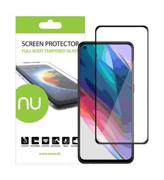 Ochranné sklo NUVO na Oppo Reno5 5G čierny rám