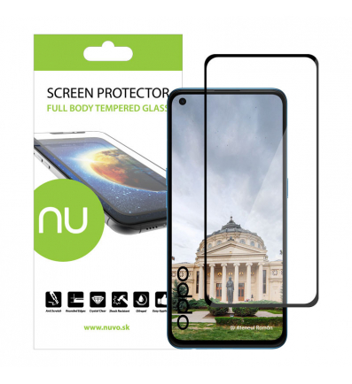 NUVO Tempered Glass Screen Protector for Oppo Reno5 5G black 2