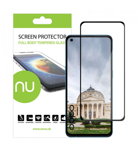 NUVO Tempered Glass Screen Protector for Oppo Reno5 5G black