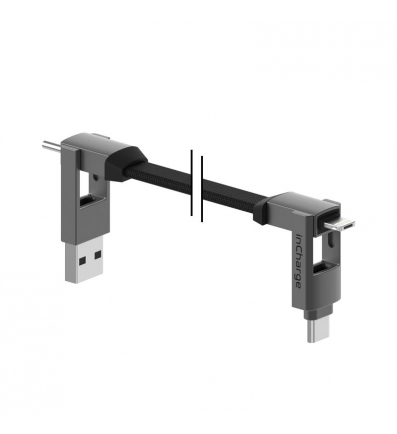 Rolling Square inCharge 6 Max dátový a nabíjací kábel 6v1 1.5 m 2