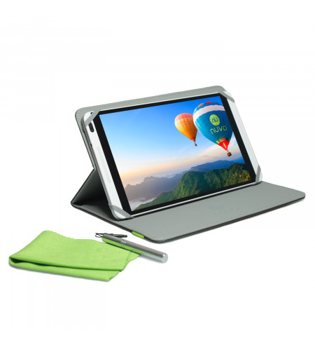 NUVO BookCover Tablet Case for 7inch - 8inch Tablets, gray