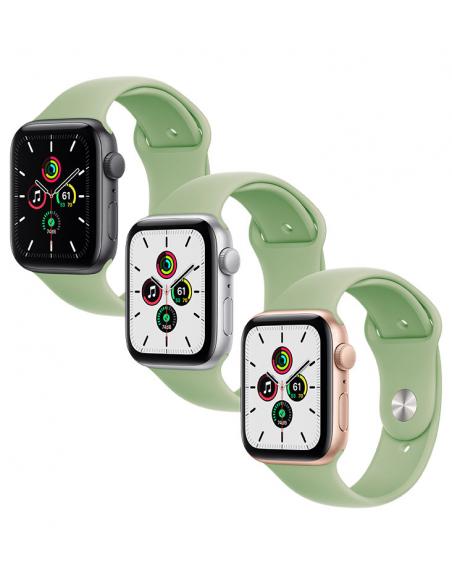 Silikónový remienok pre Apple Watch 42/44/45mm M/L zelený