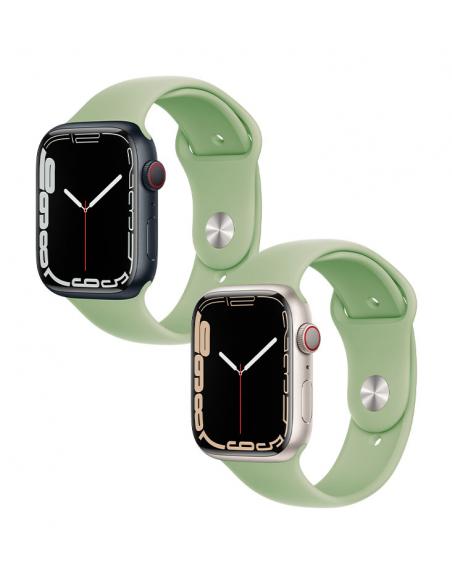 Silikónový remienok pre Apple Watch 42/44/45mm M/L zelený