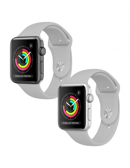 Silicone band for Apple Watch 42/44/45mm M/L grey