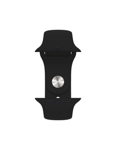 Silikónový remienok pre Apple Watch 42/44/45mm M/L čierny