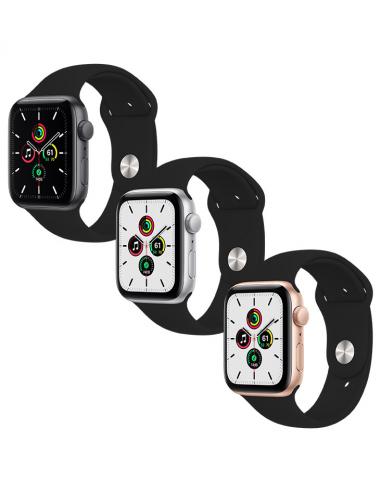 Silikónový remienok pre Apple Watch 42/44/45mm M/L čierny