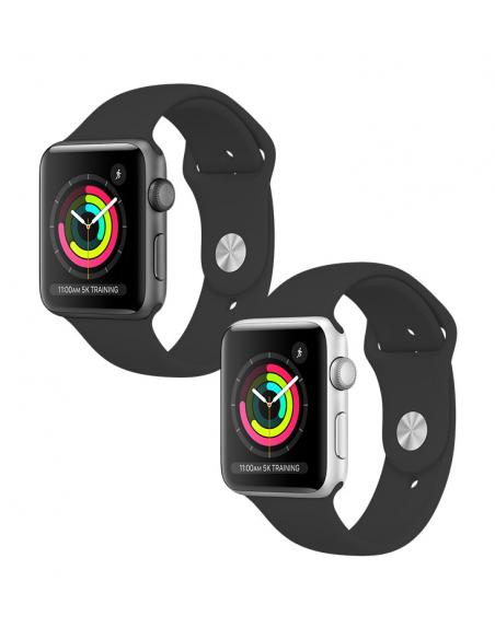 Silicone band for Apple Watch 42/44/45mm M/L black