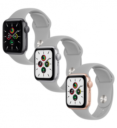 Silicone band for Apple Watch 38/40/41mm S/M grey 2