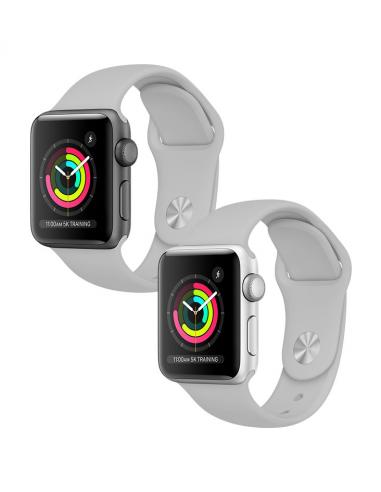 Silikónový remienok pre Apple Watch 38/40/41mm S/M šedý