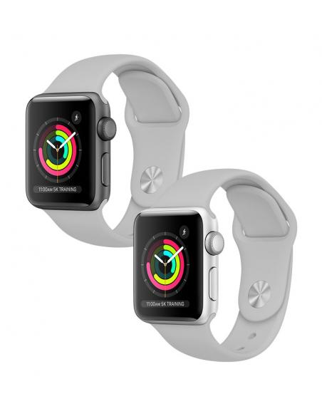 Silikónový remienok pre Apple Watch 38/40/41mm S/M šedý