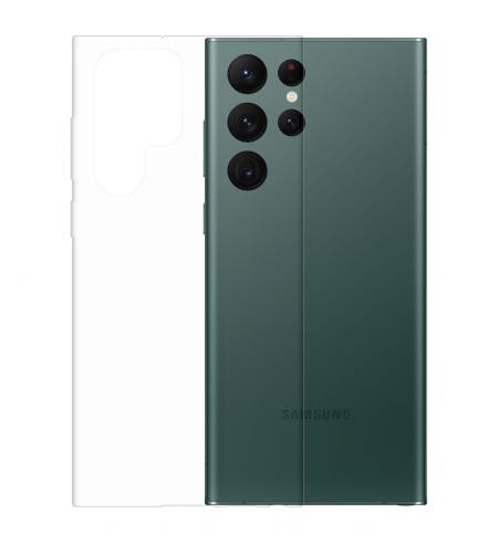 Gumený obal na Samsung Galaxy S22 Ultra priehľadný