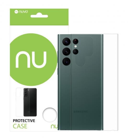 Gumený obal na Samsung Galaxy S22 Ultra priehľadný