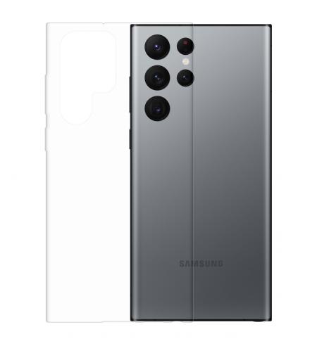 Gumený obal na Samsung Galaxy S22 Ultra priehľadný